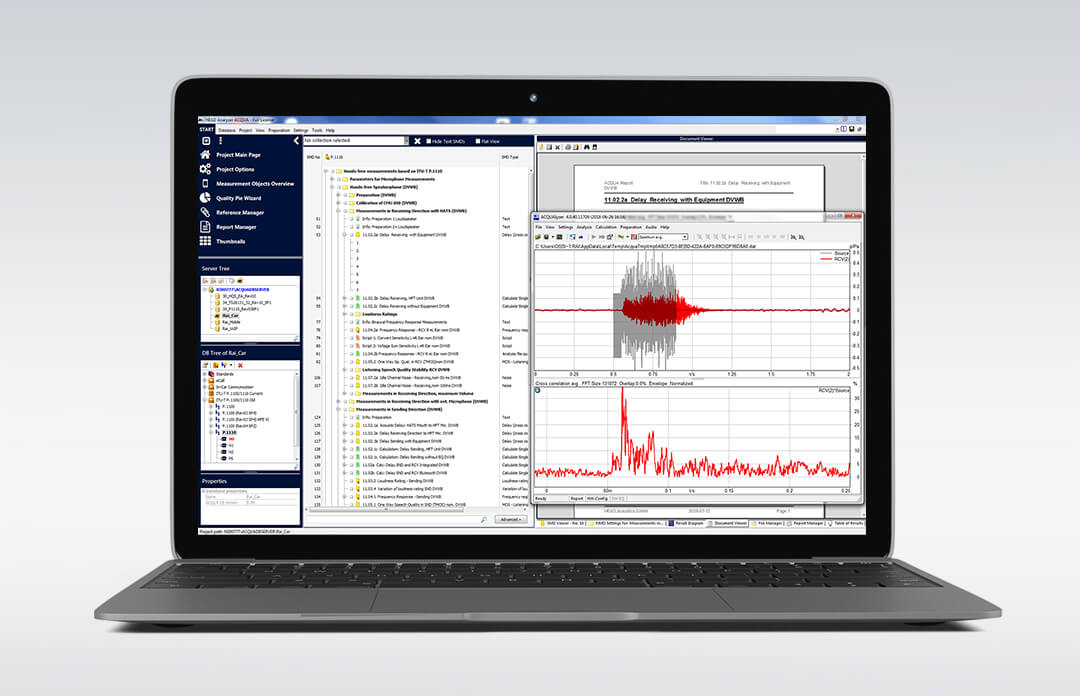 HQS Test-Suite auf dem Laptop