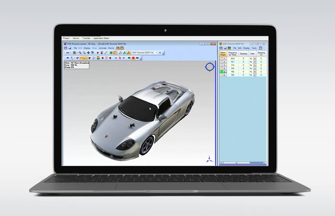 ME'scopeVESTM – Modal Analysis Software Interface