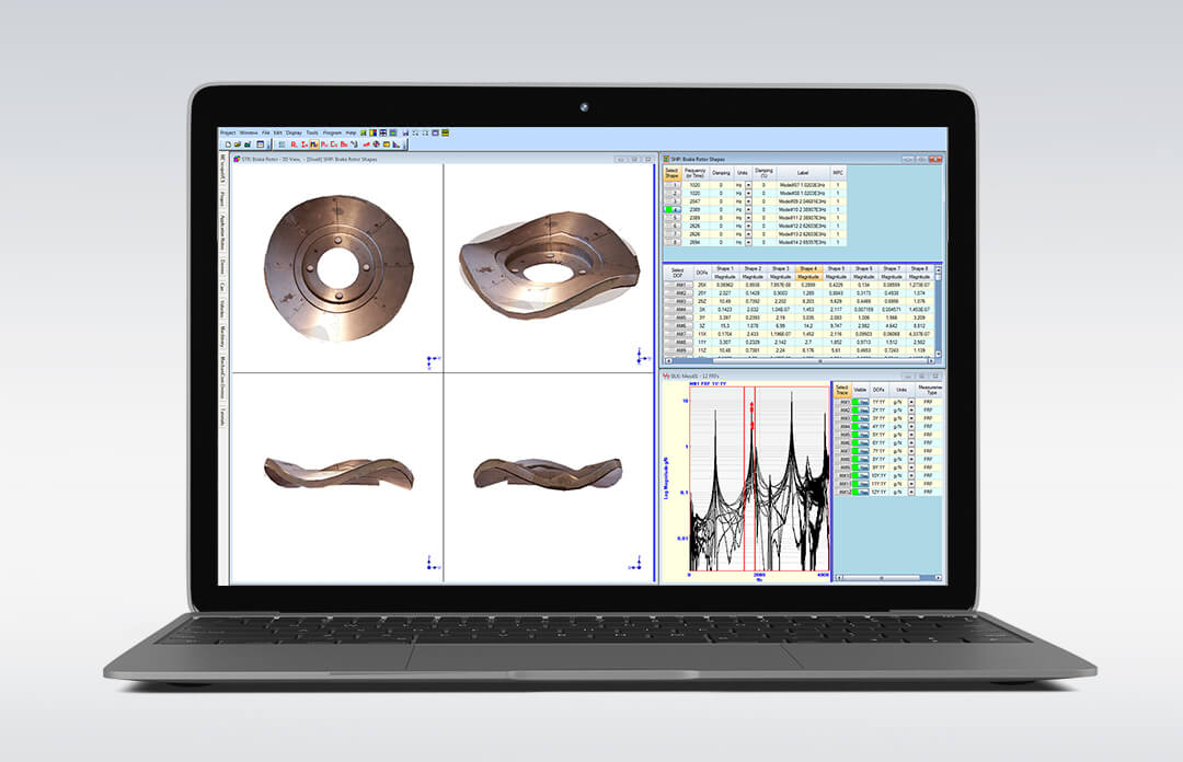 ME'scopeVESTM – Modal Analysis Software Interface