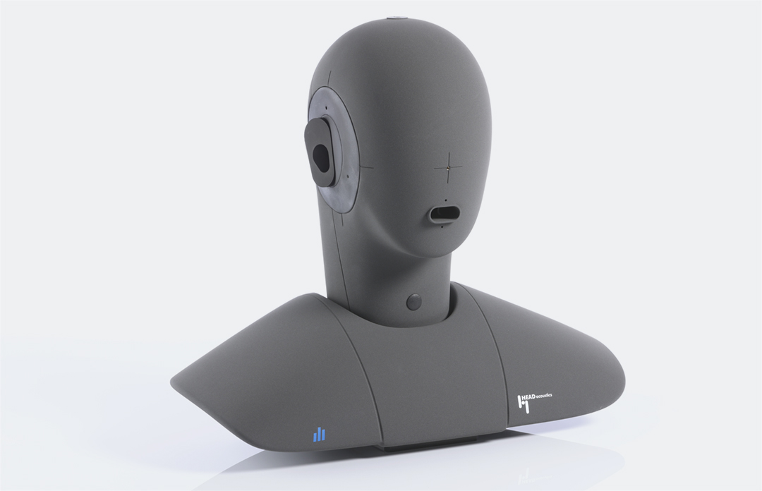 Front view of artificial head HMS II.7