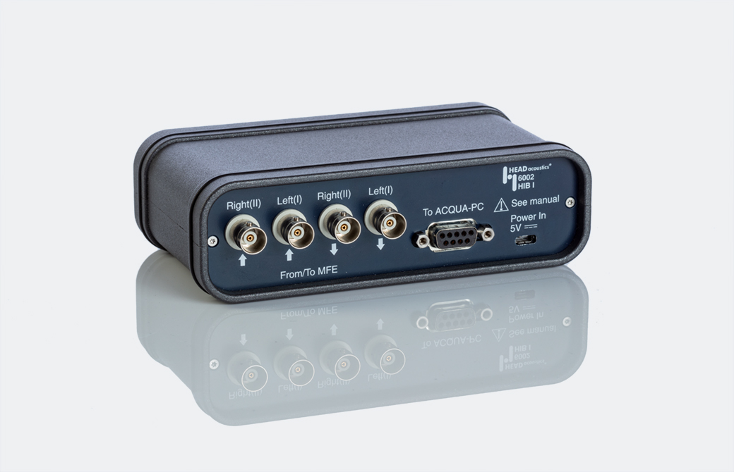 Front view of the headset reference interface HIB I 